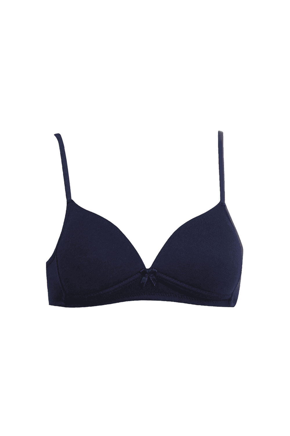 Купальний бюстгальтер для дівчаток, бавовняний, темно-синій, різні розміри 65, 70, 75