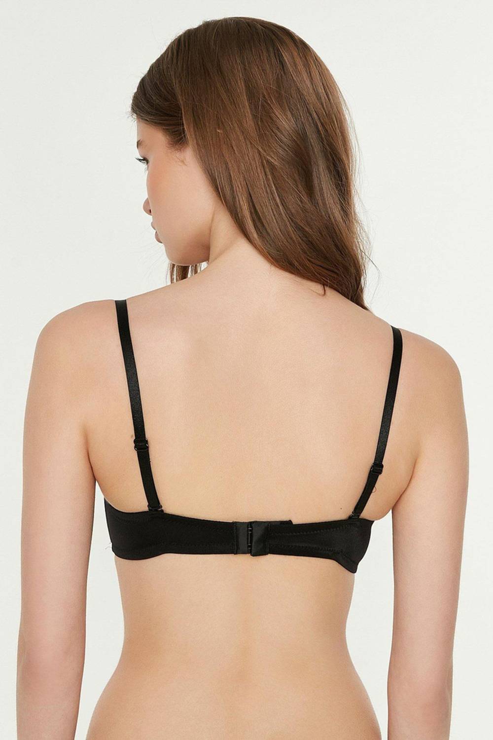 Бюстгальтер без бретелей с поддержкой черный | новая модель 7055, размеры 75 и 80, бренд: нижнее белье