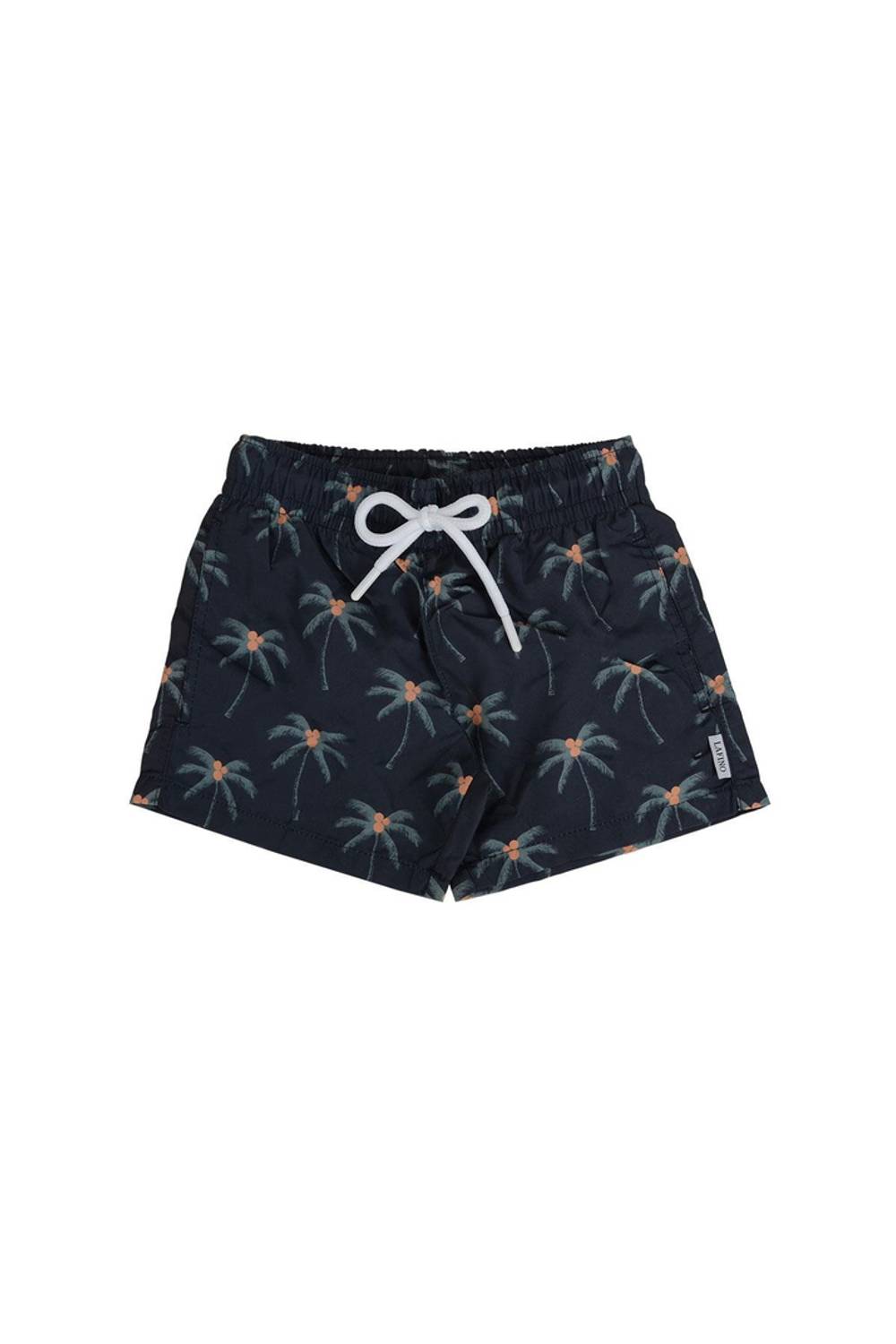 Цифрові пляжні шорти для хлопчиків синього кольору з пальмами розмір 5-6 та 7-8 від бренду Underwear