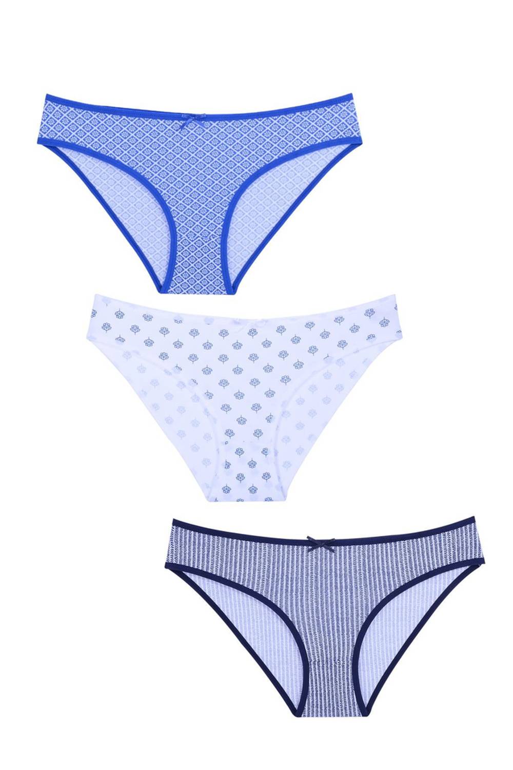 Эластичные хлопковые трусы 3 шт. | Размеры XL, L, XXL от Underwear