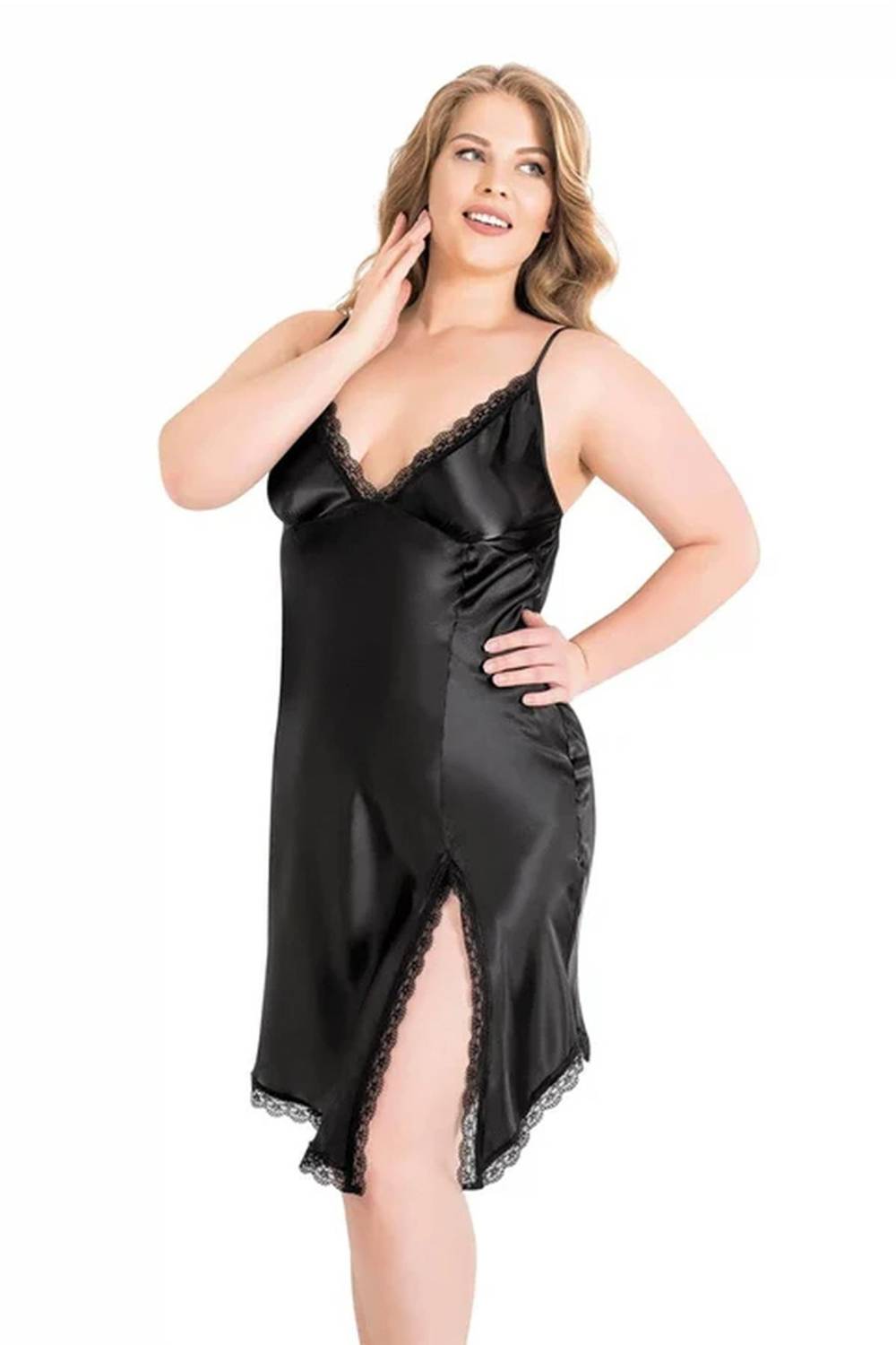 Короткая ночная сорочка Primoda 2064, Размеры: 3XL, 4XL, XXL, Бренд: Нижнее белье