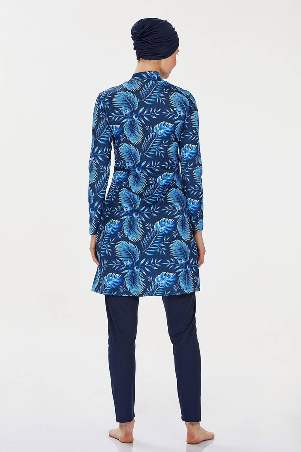 مايو نسائي تمويهي بكم طويل مرن - 9207، ماركة تحت الملابس، مقاس S