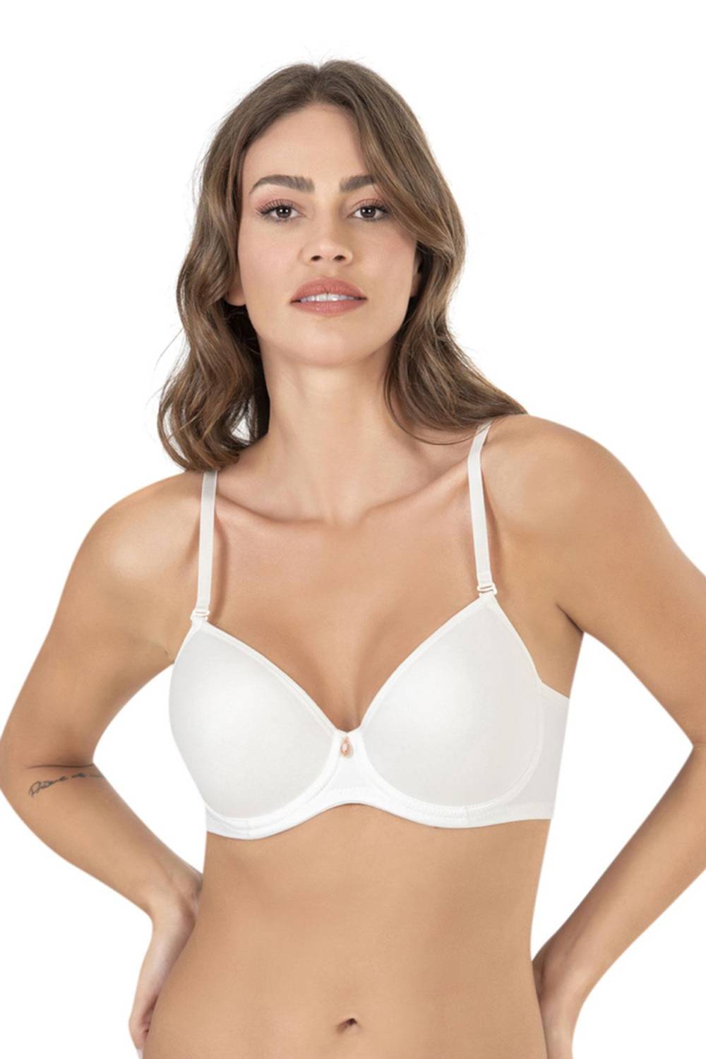 Мягкий бюстгальтер без косточек Balenli Felalty с микродомом, экрю, размеры 80 и 90