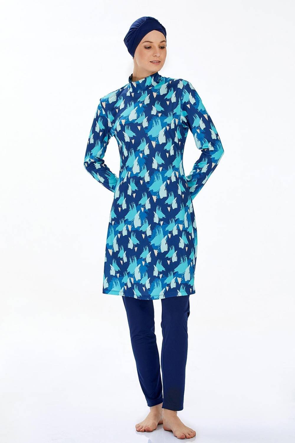 مايو تسليم طويل الأكمام للنساء المحجبات | 9203 - ماركة: تحت الملابس، الحجم: S، XXL