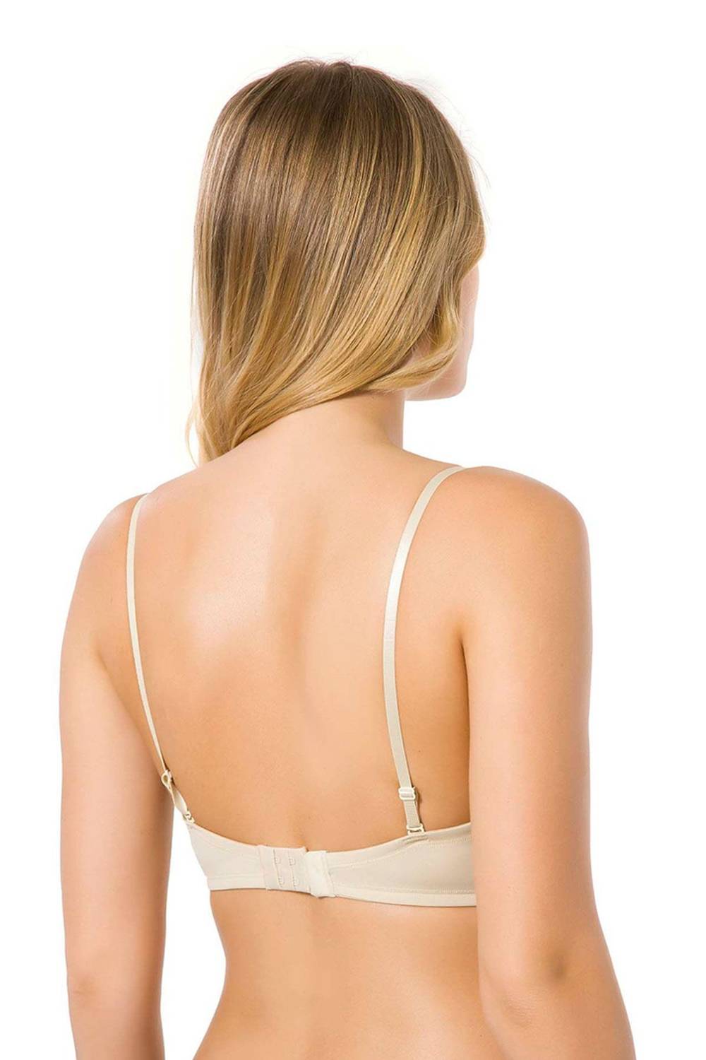 سترة صدر ستربلز من السيليكون مع دعم ميكرو، لون نيود، بأحجام 75، 80، 85، 90