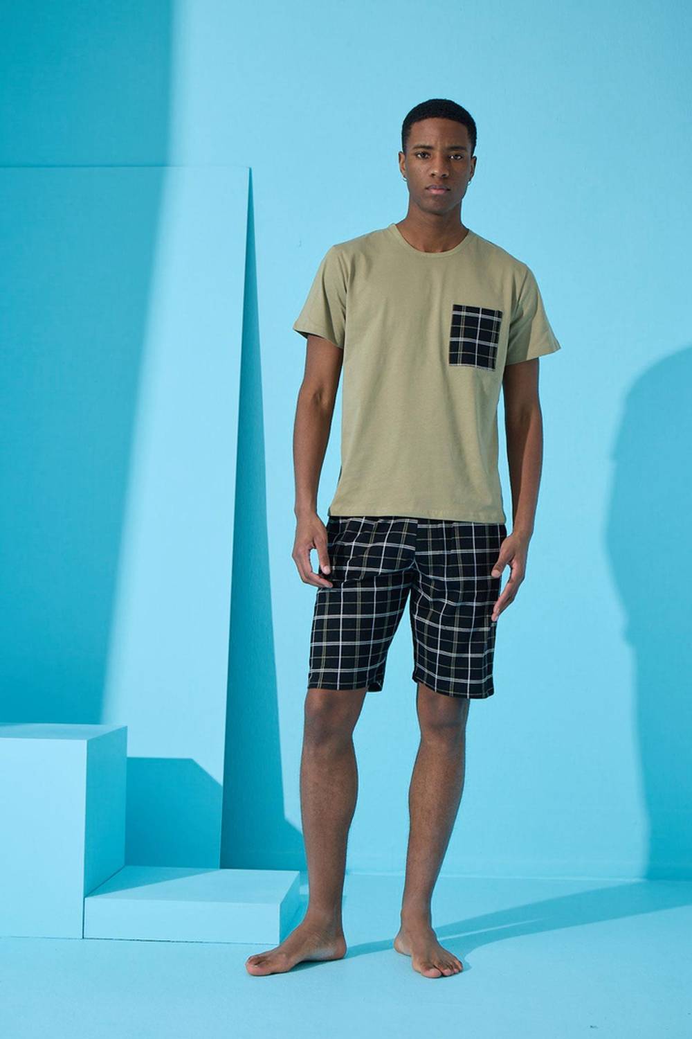 Комплект піжами з короткими рукавами Süprem для молоді, розміри XL, 2XL, L, M