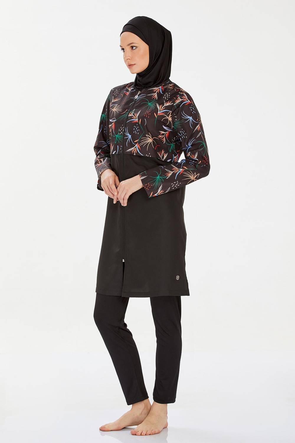 Длинный рукав купальника для женщин с молнией и узором, размер S, XL, XXL