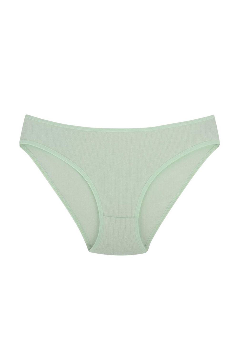 Еластичні бікіні з фітилем, бавовняні, зручні, відкритий зелений, розміри S/M, L/XL