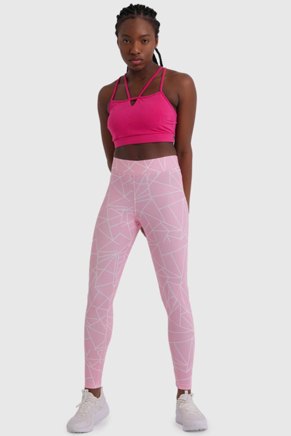 تجميعات يوجا نسائية | لون وردي | مقاسات مختلفة (S, M, L, XL) من ماركة "Underwear"