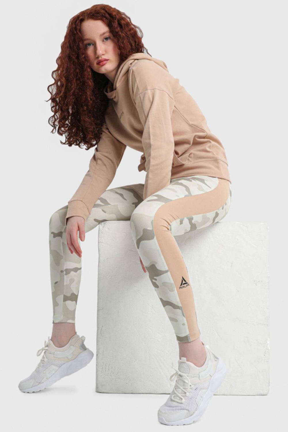 Жіночі спортивні легінси | Піщаний колір, Розміри: S, M, L, XL