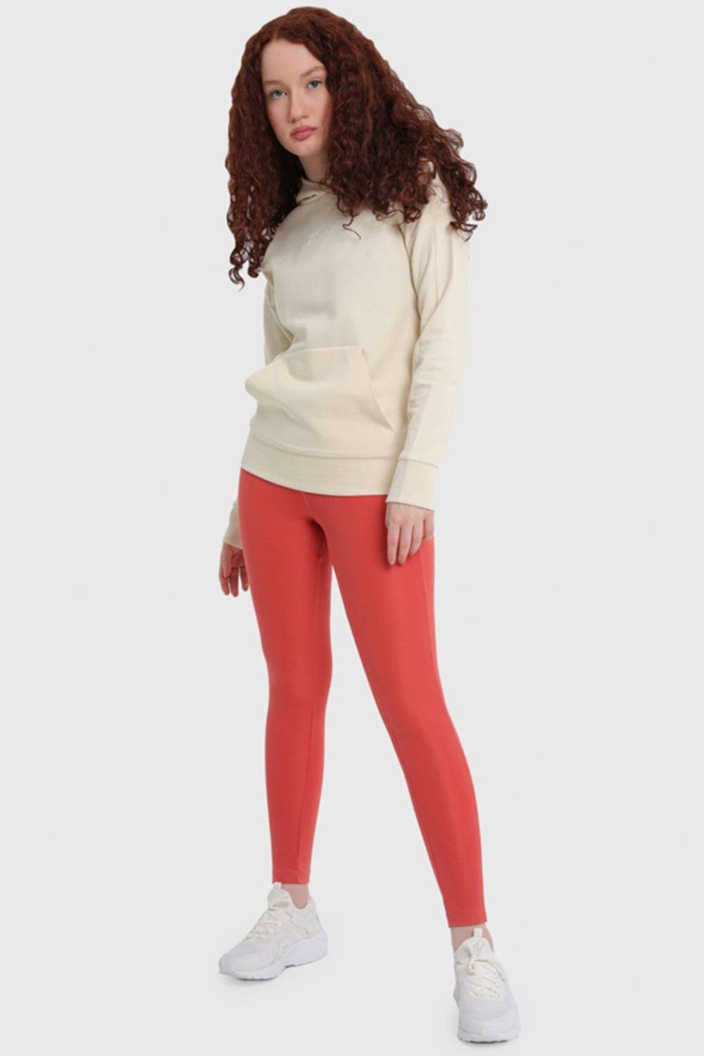 تايور نسائي يوغا وبلاستيك طويل | لون نار نارنجية 22025 مع أحجام س، ل، م، XL