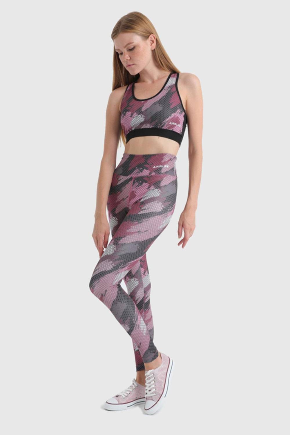 Жіночі бортові спортивні легінси з еластичної текстури довжиною до щиколоток S, M, XL