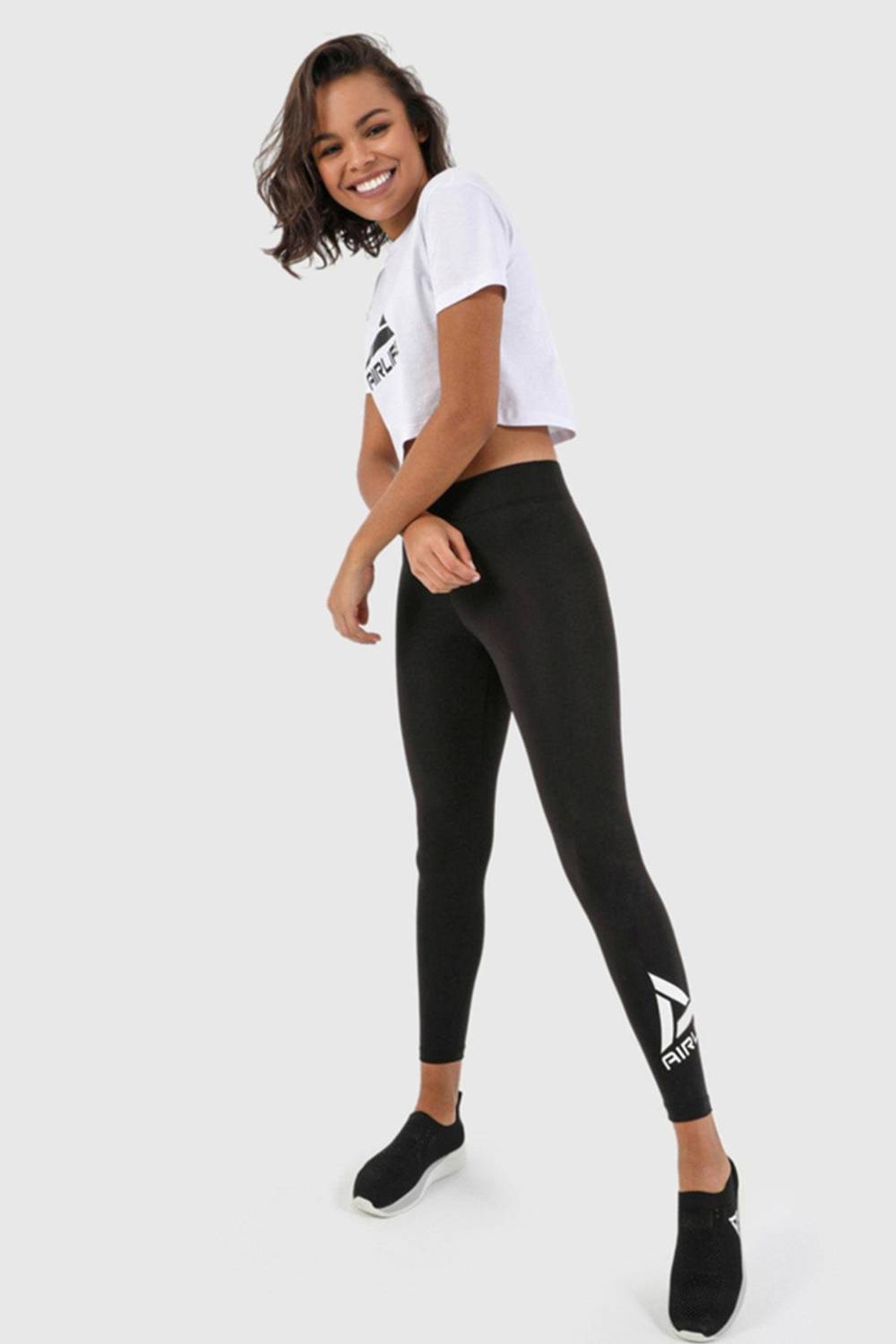 Жіночі ультраоблягаючі йога-легінси | Чорні | Розмір L