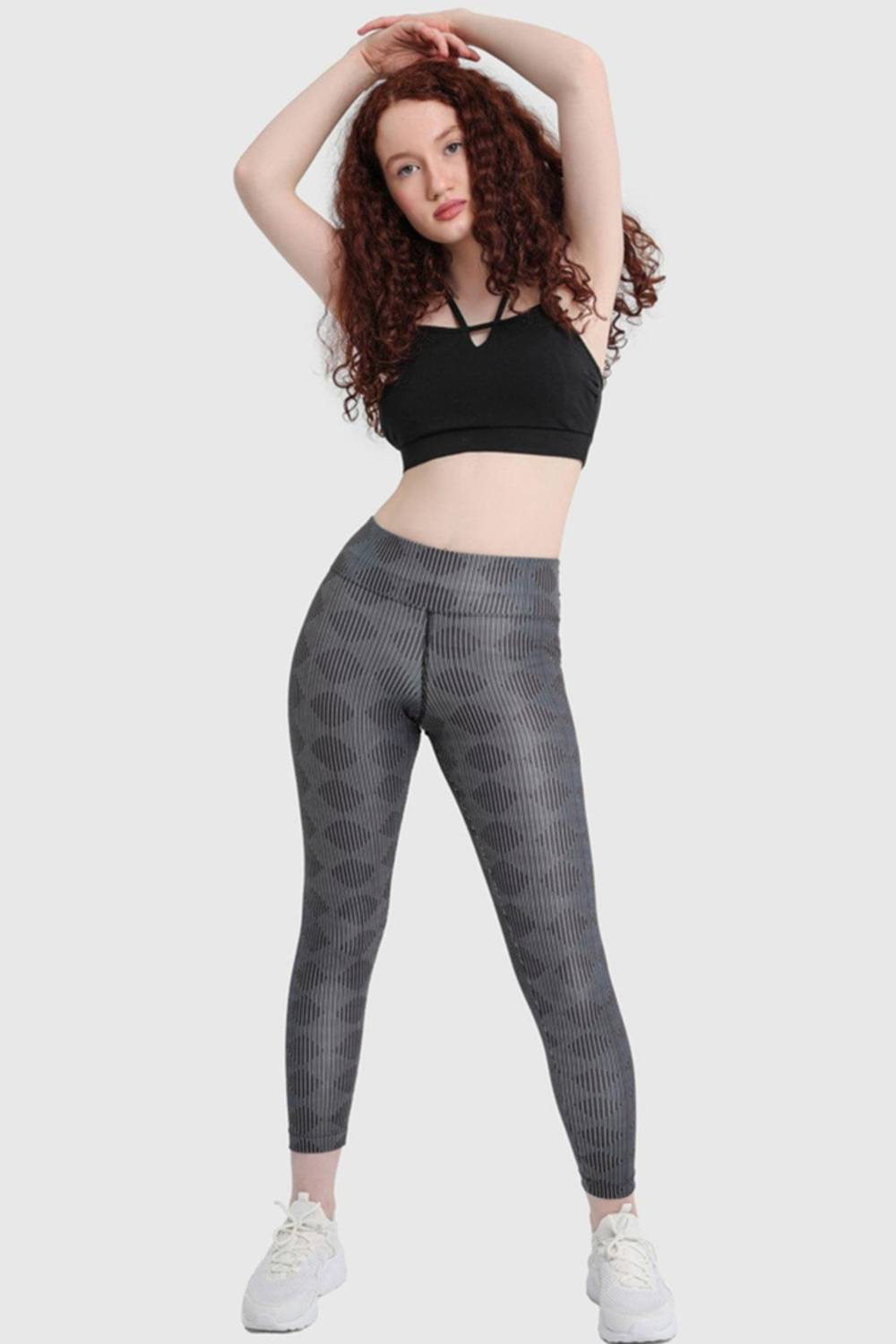 Жіночі спортивні легінси | Чорні | Розміри: S, M, L, XL