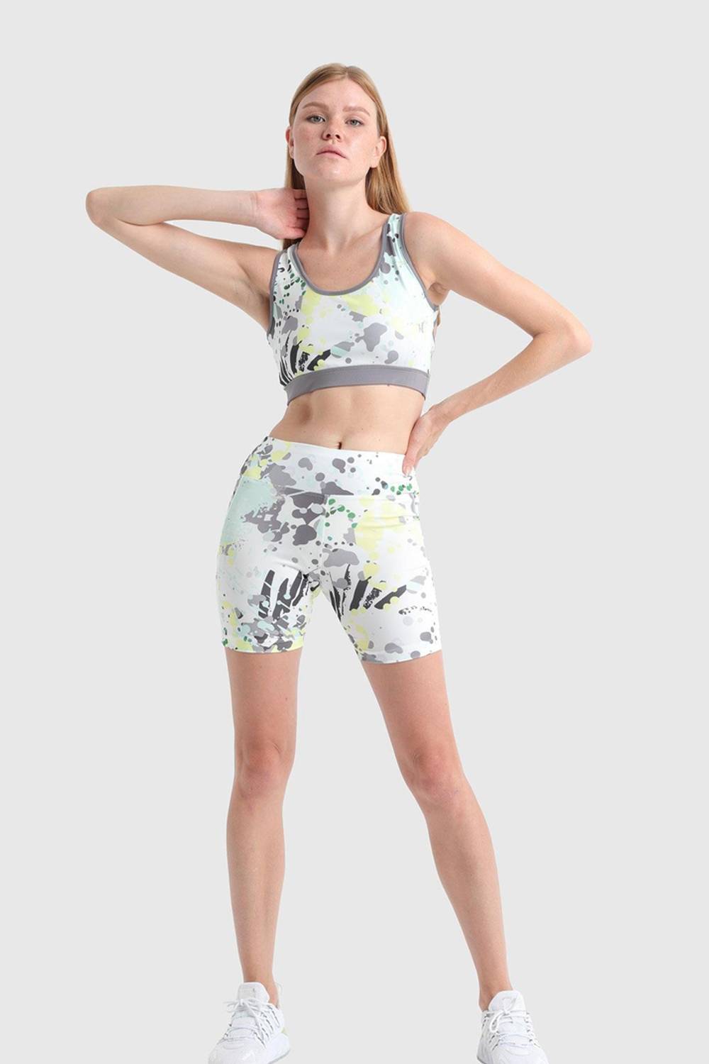 شورت تايكر ميكروفايبر نسائي | لون نعناعي 17054 ستمات XL، L، M