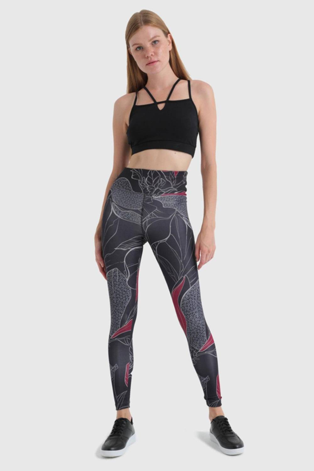 Жіночі спортивні легінси чорного кольору, розміри S, M, L, XL, бренд Underwear