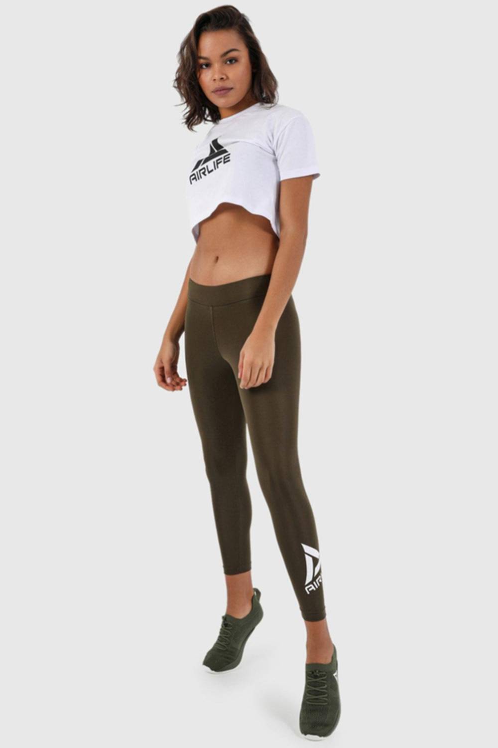 Жіночі ультра тонкі йога легінси | Хакі 22005, бренд: Underwear, розмір: L