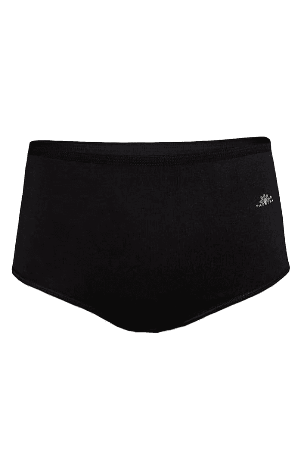 Женские хлопковые трусики с высоким поясом | Черные, размеры XL, L, M