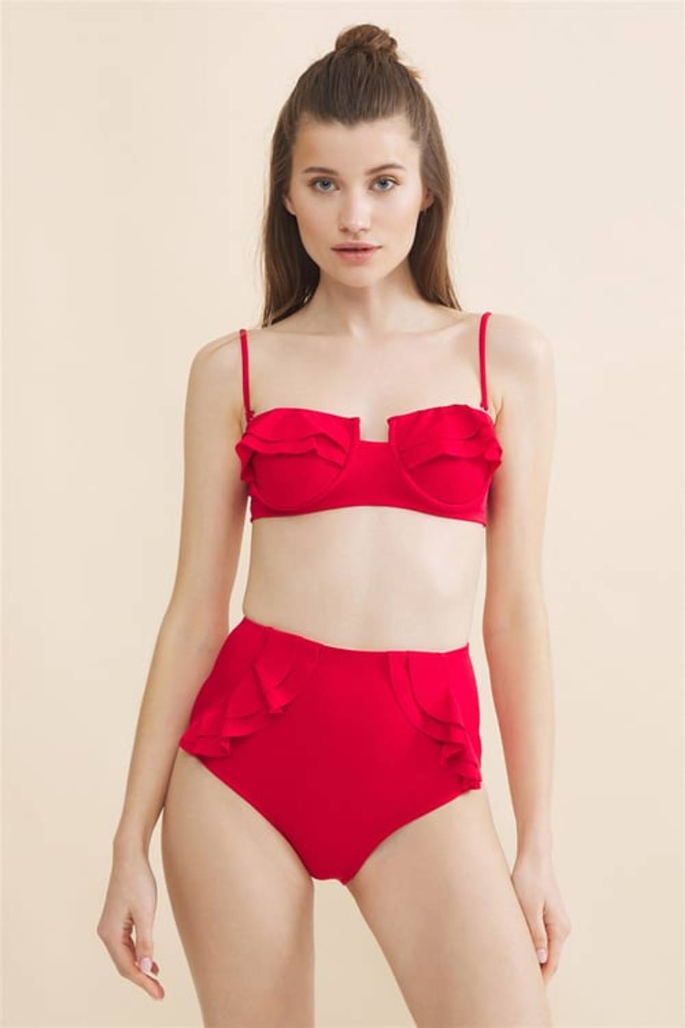 Купальник з рюшами Aquella, розміри 36, 38, 40