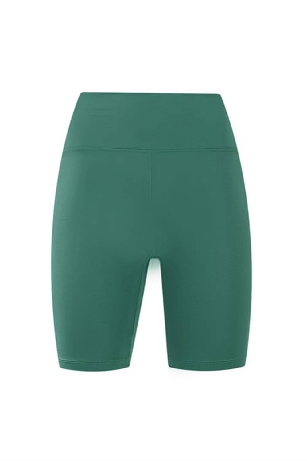 Yüksek Bel Toparlayıcı Koyu Yeşil Biker Şort
