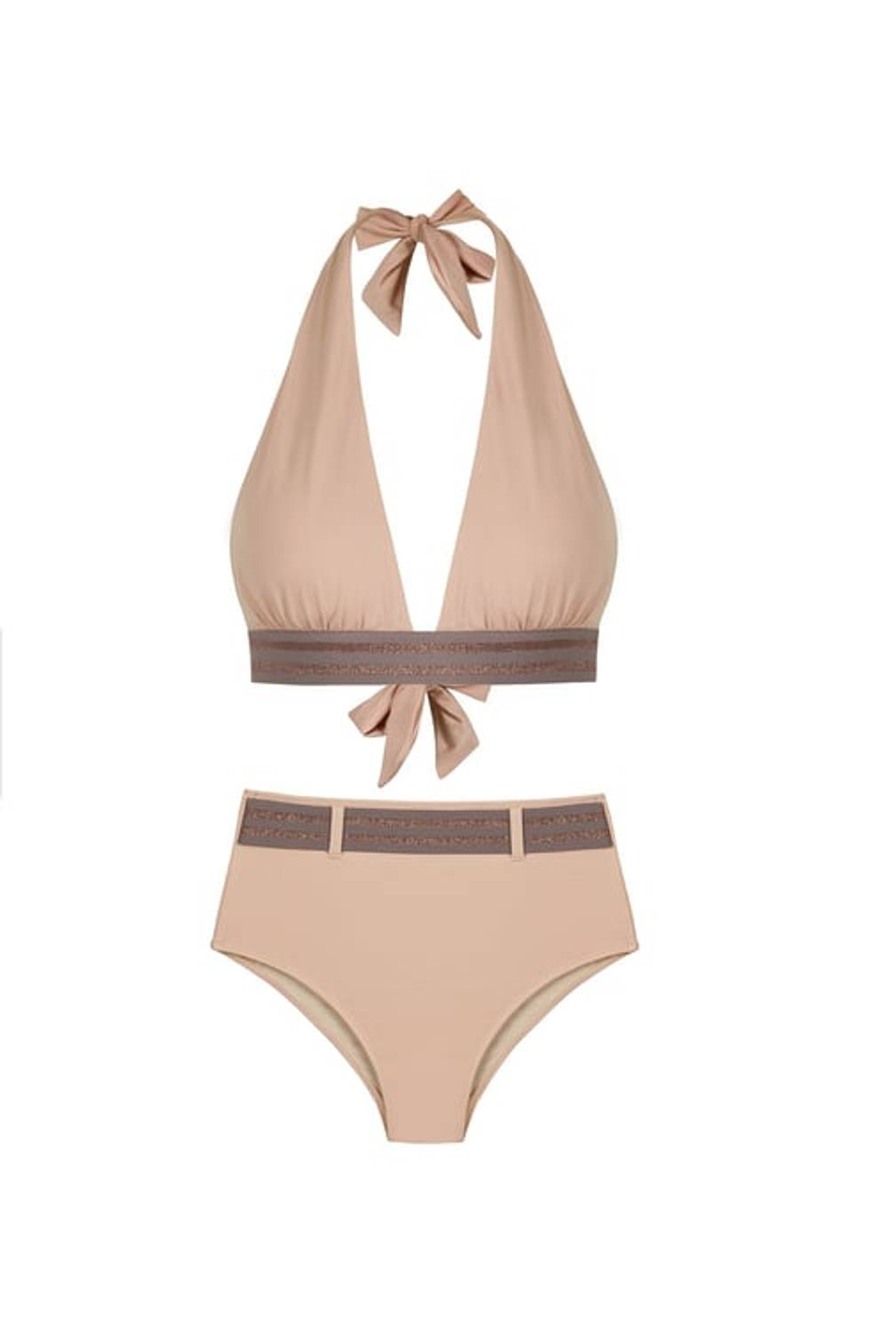 Uzun Üçgen Kayısı Bikini Takım