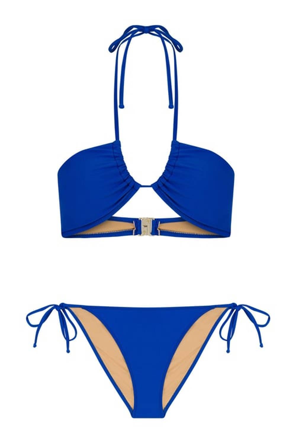 Бікіні-комплект з гельовою спинкою Aquella, міні-дизайн, синій колір