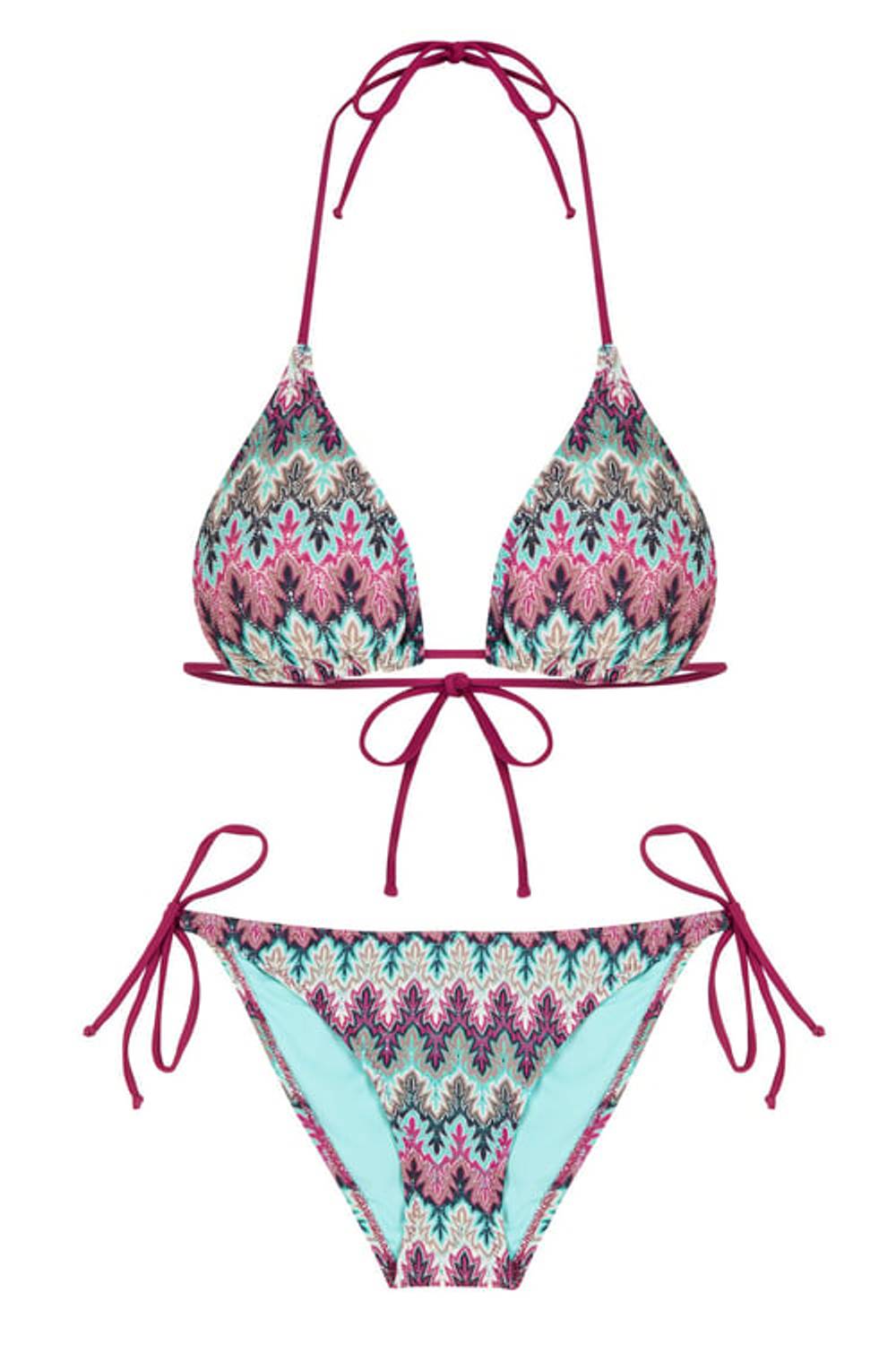 Üçgen Triko Bikini Takım