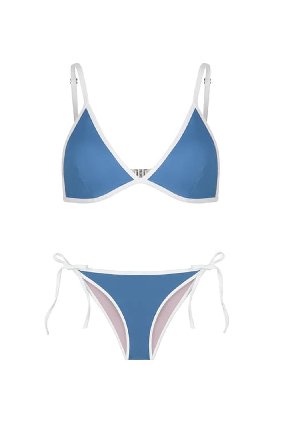 Üçgen Biyeli Petrol Bikini Takım