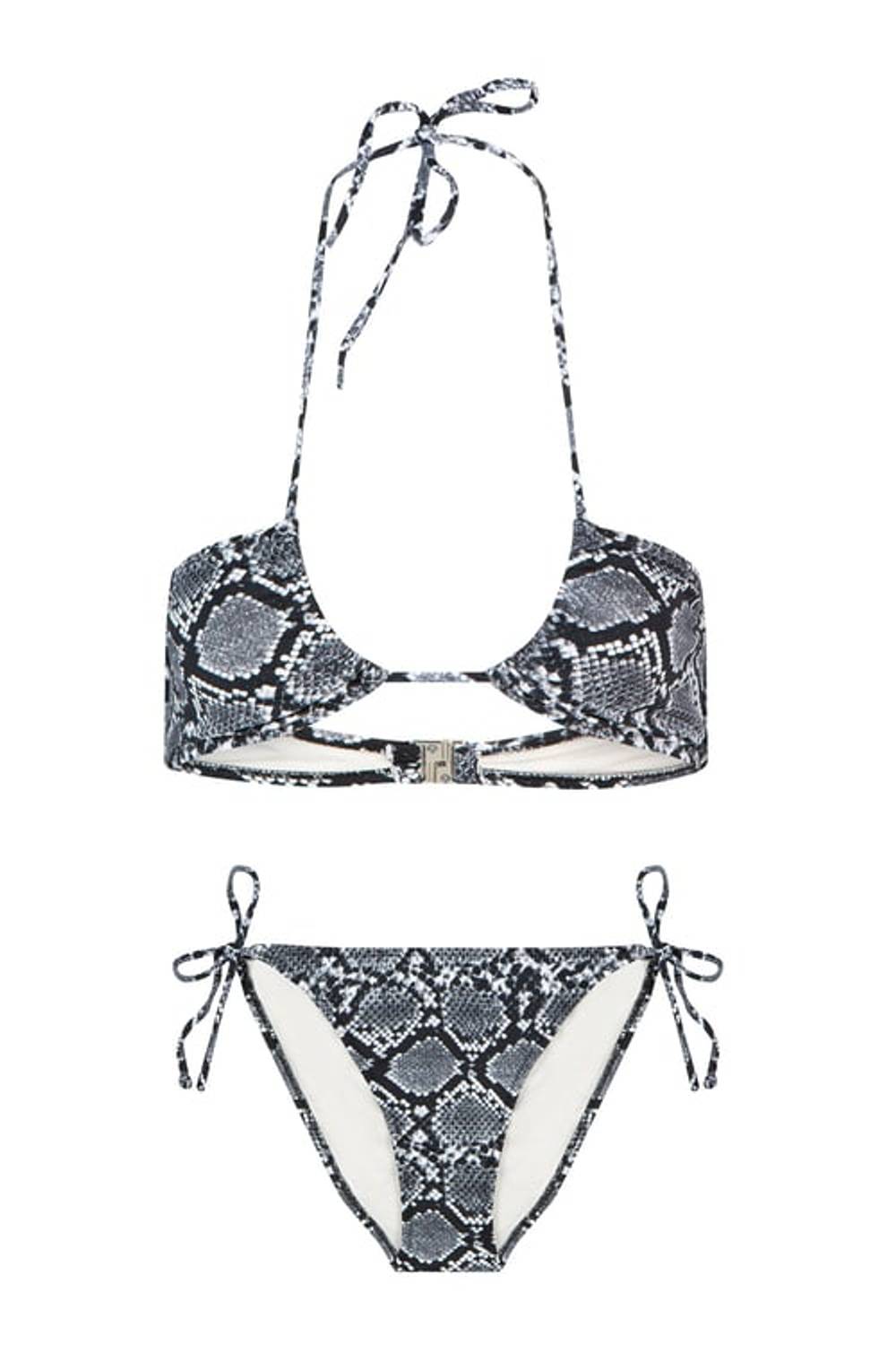 Halter Yaka Piton Bikini Takım