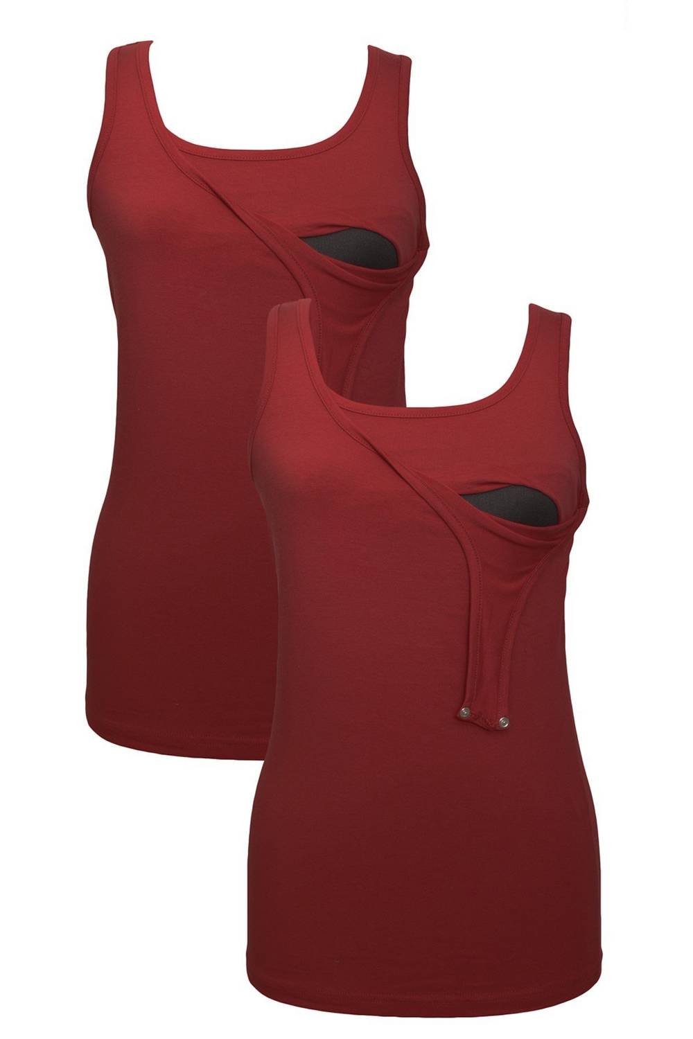 Набір атлетів для годування LuvmaBelly MYRA1505_1505, 98% бавовна, 2% еластан, 2 шт, колір: бордо, доступні розміри: S, M, L, XL