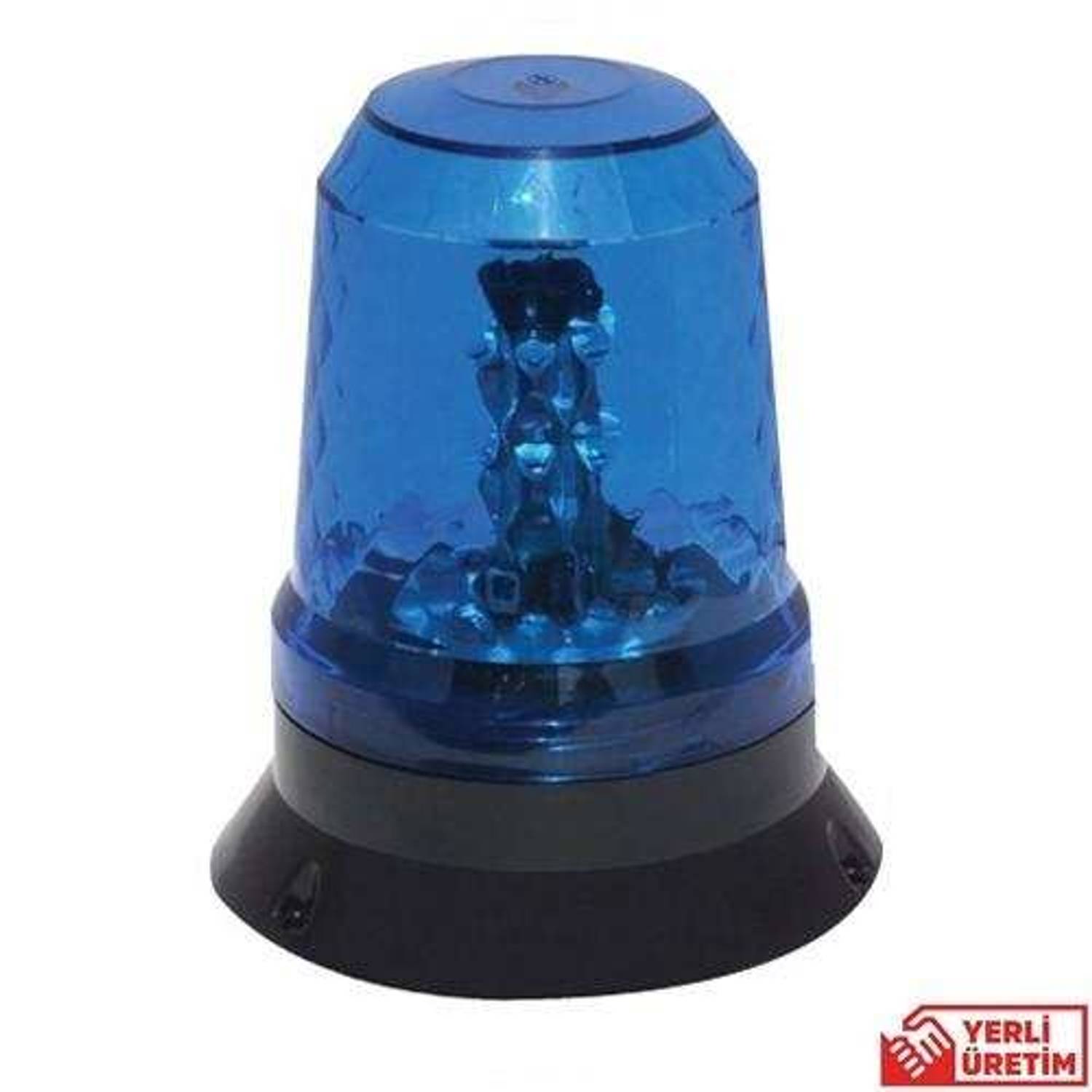 مصباح قمة 1012-M مع LED طاقة، أزرق، جهد 12 فولت، درجة حماية IP44، يستخدم في المركبات الطارئة مع نظام فلاش مدمج