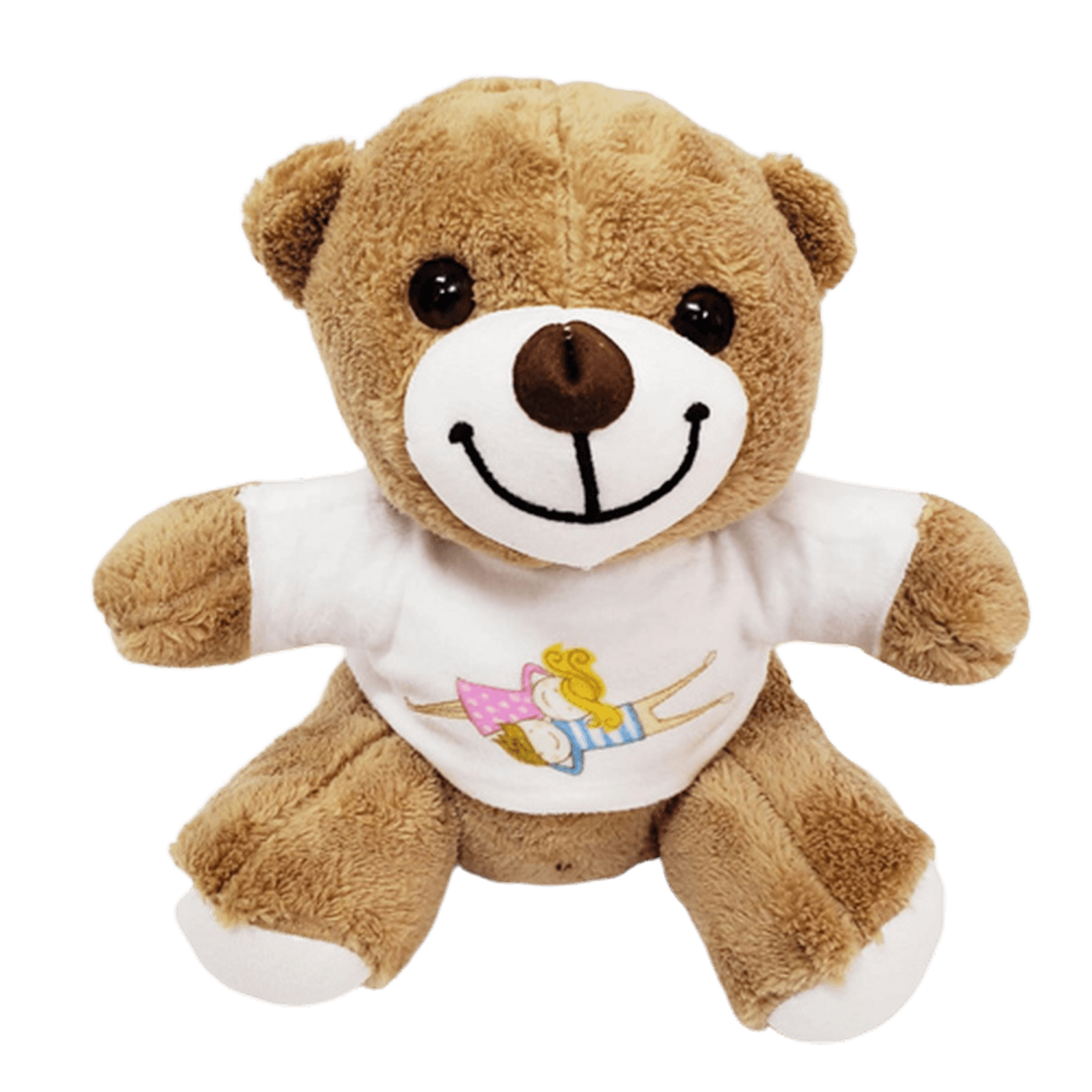 دبدوب محشو رائع بقميص مخصص، يمكن ارتداء قميص مختلف عليه، مناسب كهدية شخصية، مصنوع من مواد فاخرة، طوله 25 سم