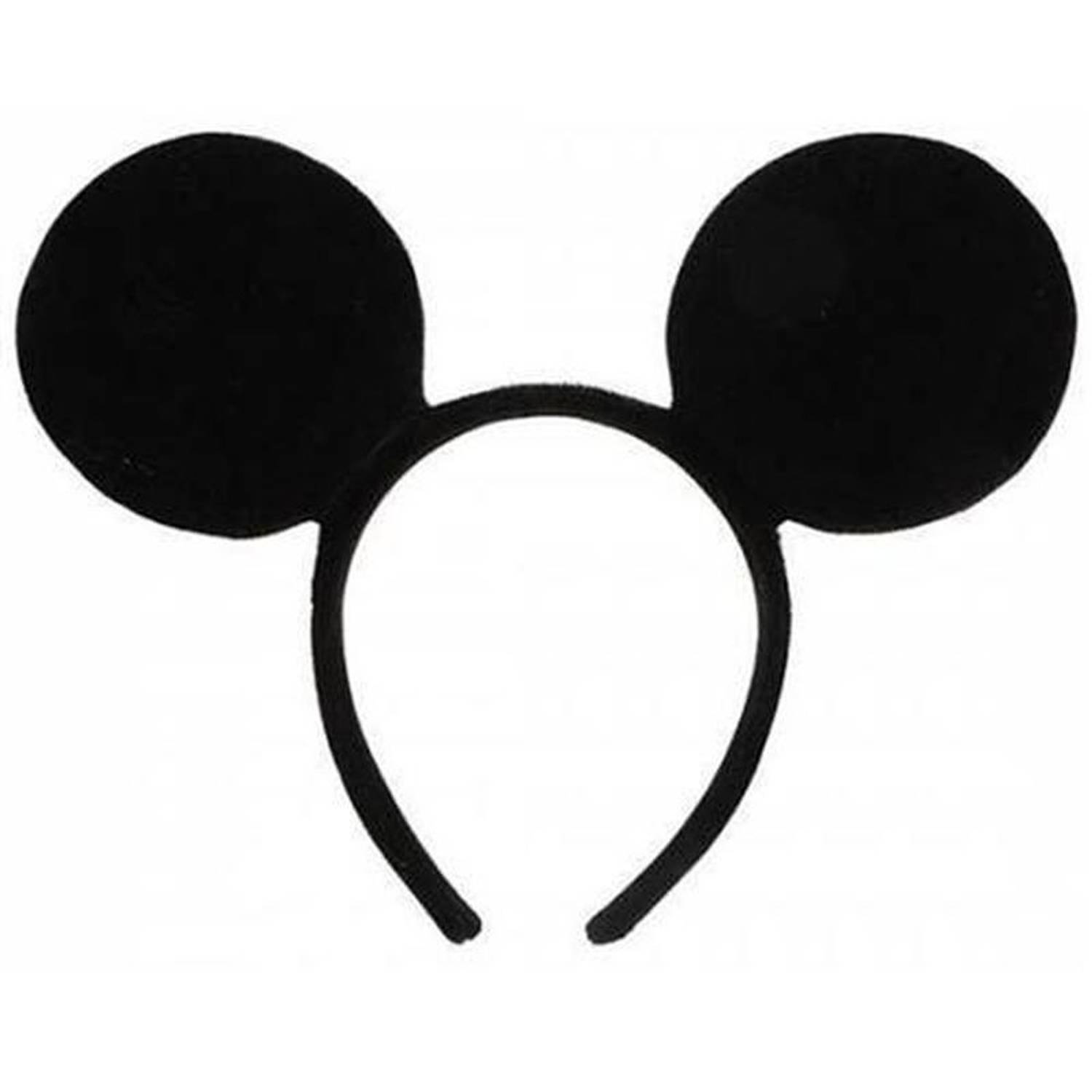 Дитячий головний убір Міккі Мауса, червоний, з якісними еластичними матеріалами та фетровими вухами для святкових заходів