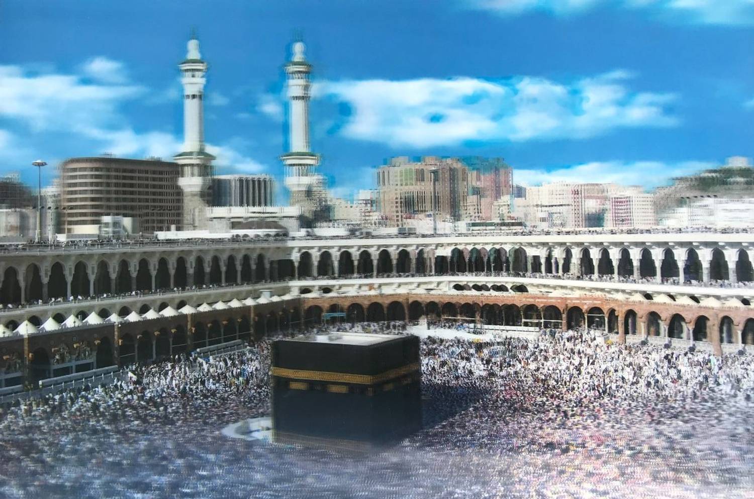 5D алмазна живопис з високою роздільною здатністю "Кабу" (Мекка) 40x60 см для оформлення інтер'єру