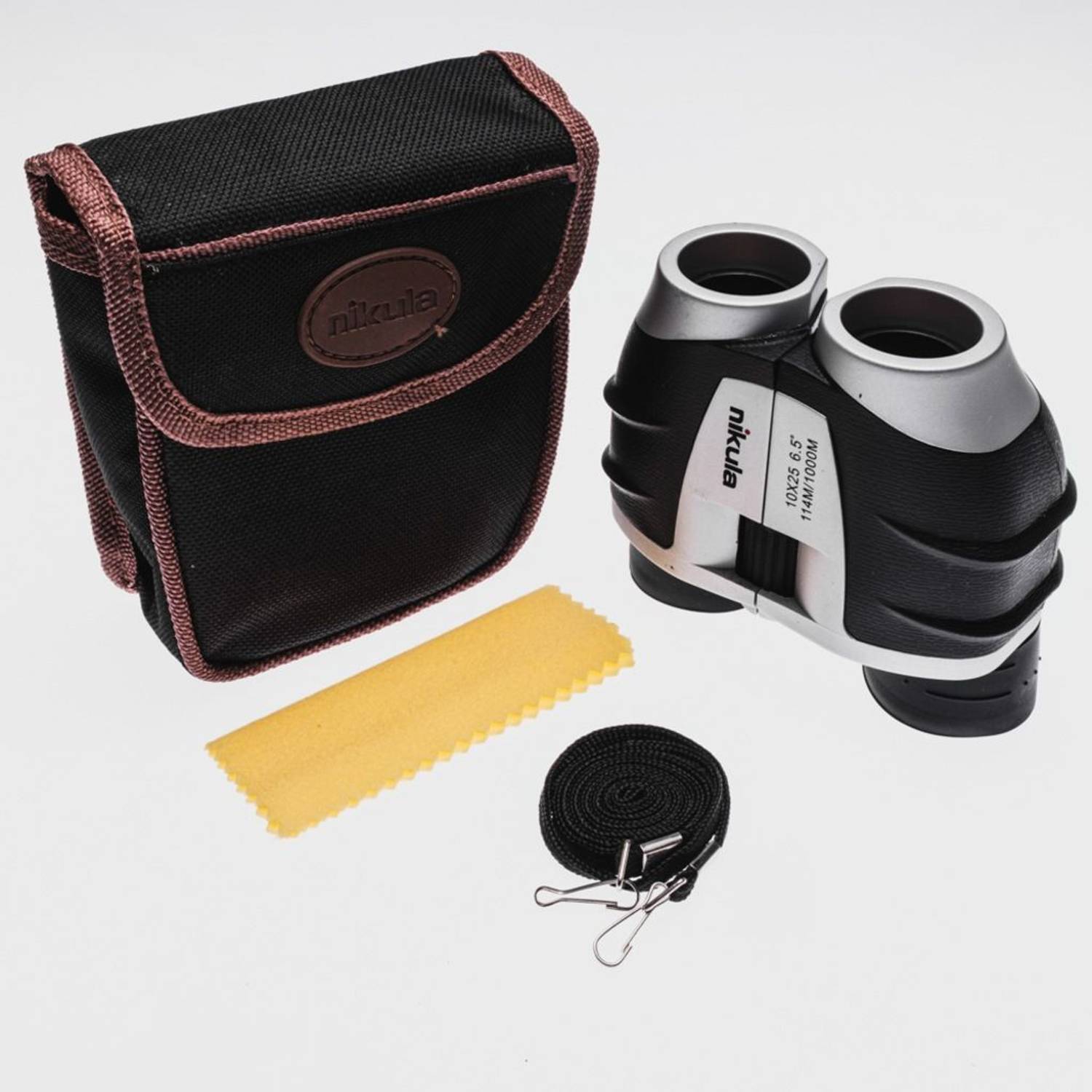 Подзорна труба Nikula 10x25, компактна, з ергономічним дизайном, водонепроникна, 114 м на 1000 м, ідеальна для спостереження природи та активного відпочинку