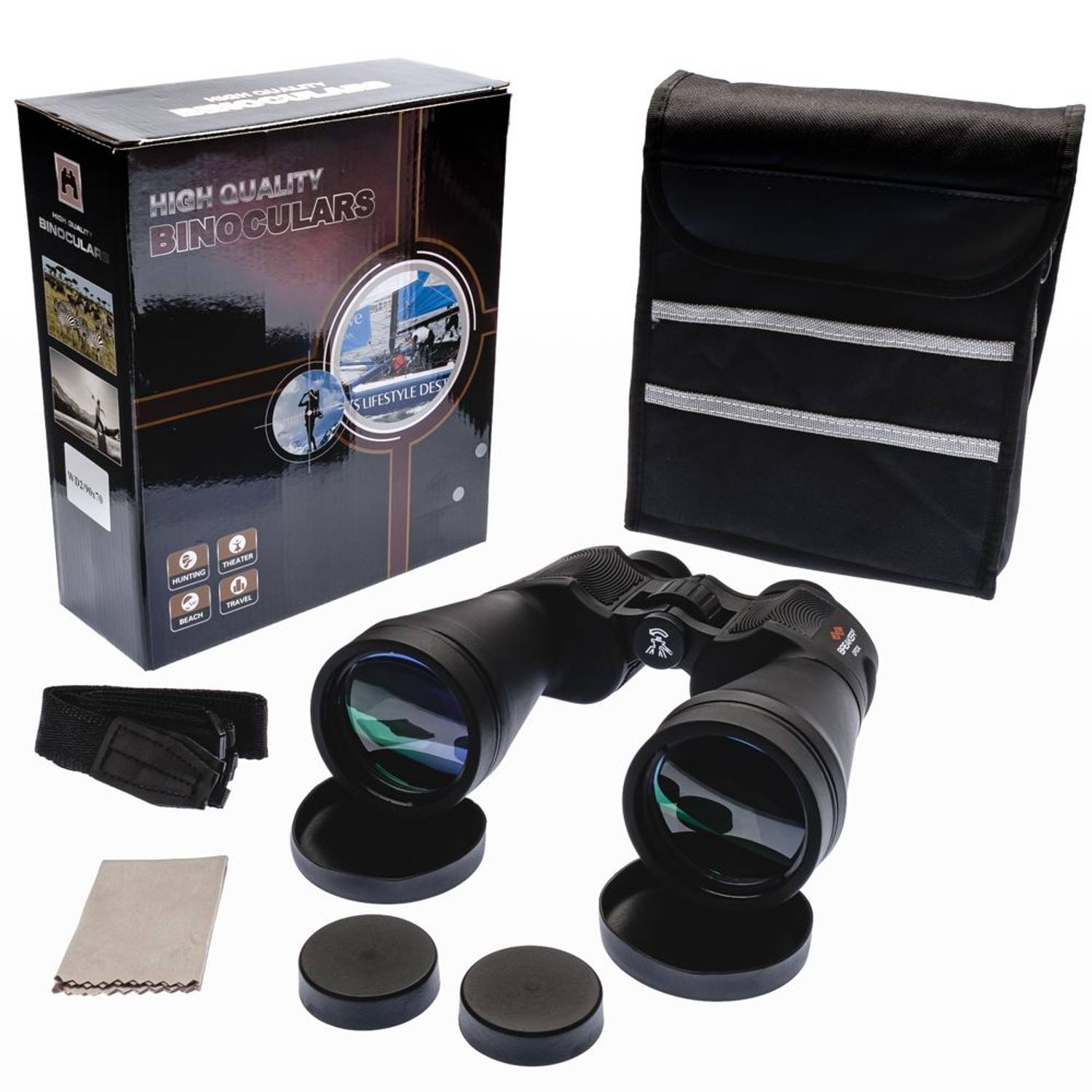 Професійний бінокль Breaker90X70Wd2 з двома однозорими системами 90х зум, водонепроникні лінзи, захисний чохол, ідеальний для спостережень на природі