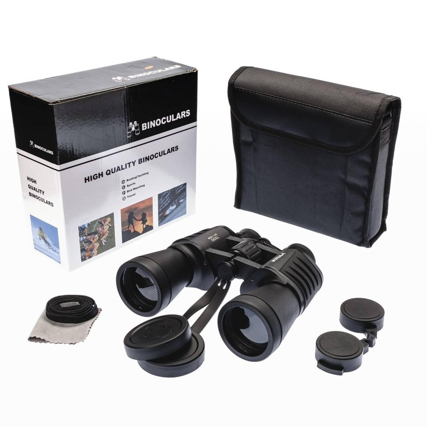 Nikula 7X50 – Geniş Ön Mercekli Profesyonel El Dürbünü – 1000M/56M – Siyah V2