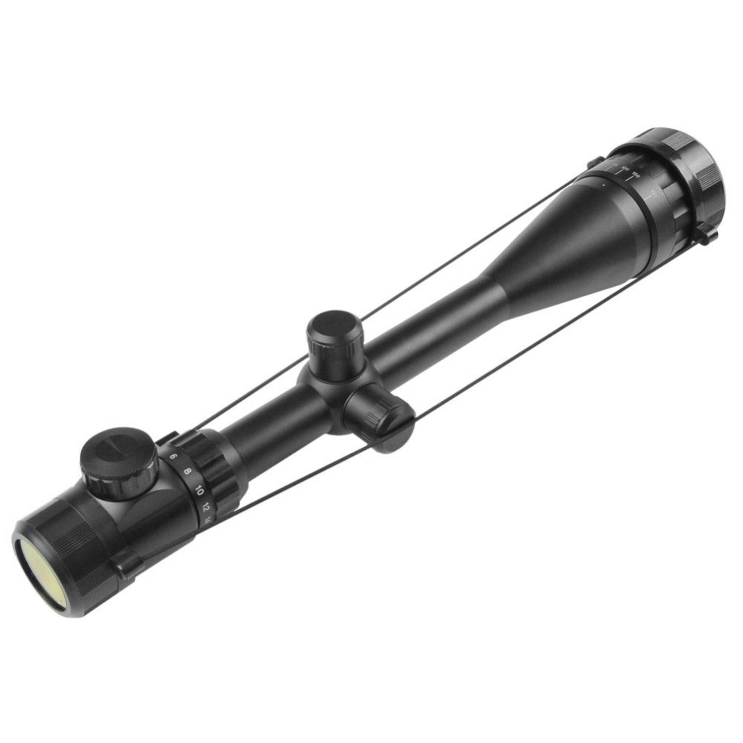 منظار تلسكوبي عالي الجودة 6-24X50 Aoeg بخاصية الضوء مزدوج أحمر وأخضر مع زوم عالي لتحصيل رؤية واضحة 