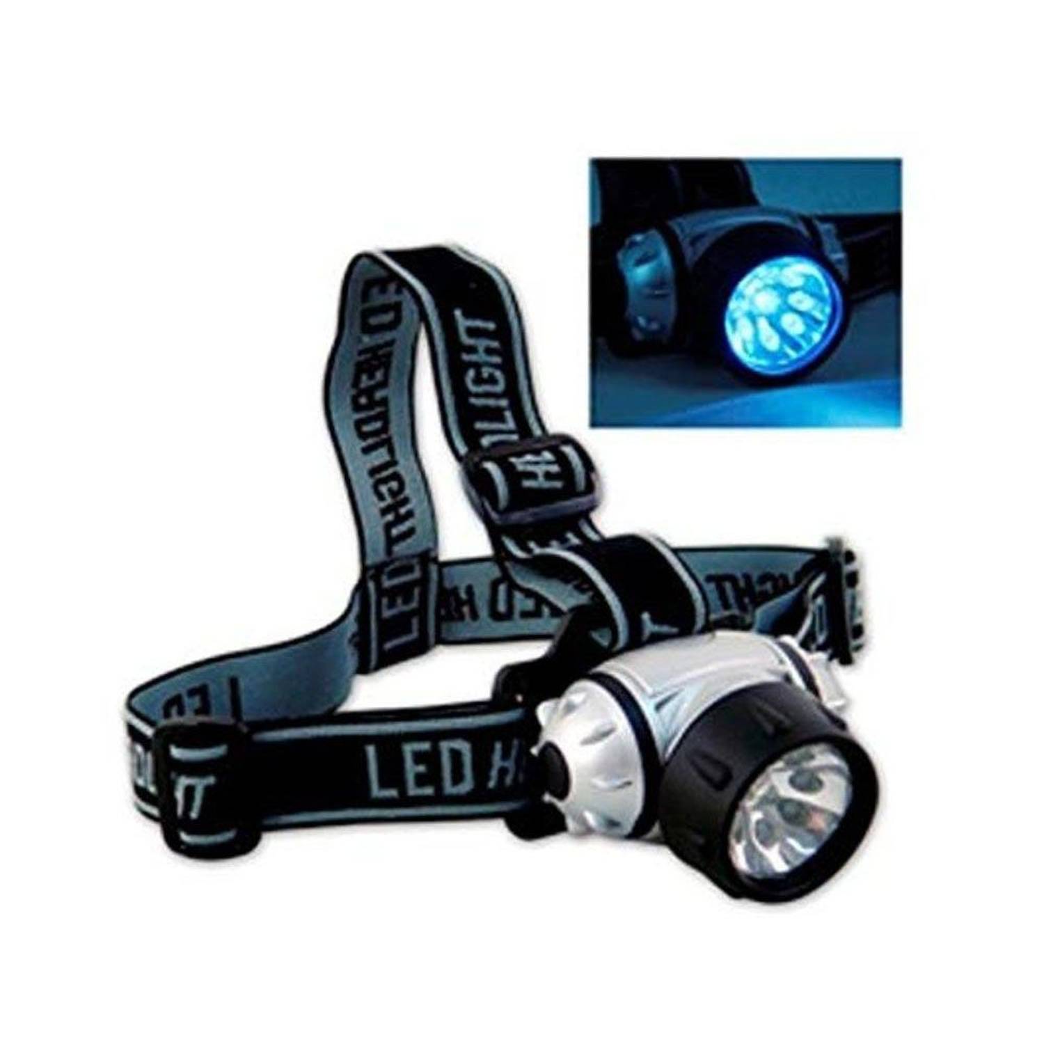 مصباح رأس بطاريته 9 ليد؛ واتون WT-042، تصميم مريح، ضوء أبيض، 40 ساعة عمل، 4 أوضاع إضاءة، مقاوم للماء، مثالي للرحلات والنشاطات الخارجية