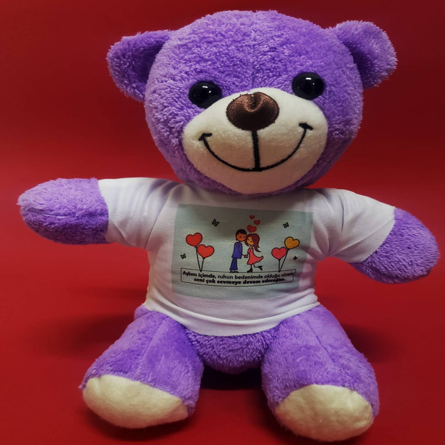 Плюшевый медвежонок для счастливых влюбленных, 25 см, качественный материал, уникальный подарок на особые дни, с футболками и парой