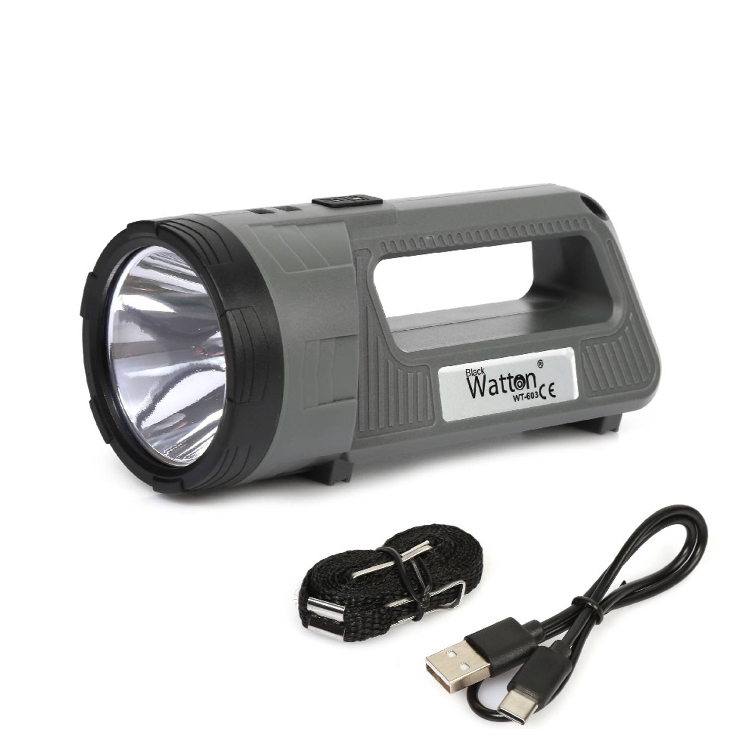 فوانيس طاولة قوية قابلة للشحن من واتون WT-603 مع مصابيح LED بيضاء وحمراء، عمر بطارية طويل وتصميم مرن للاستخدام في أي مكان