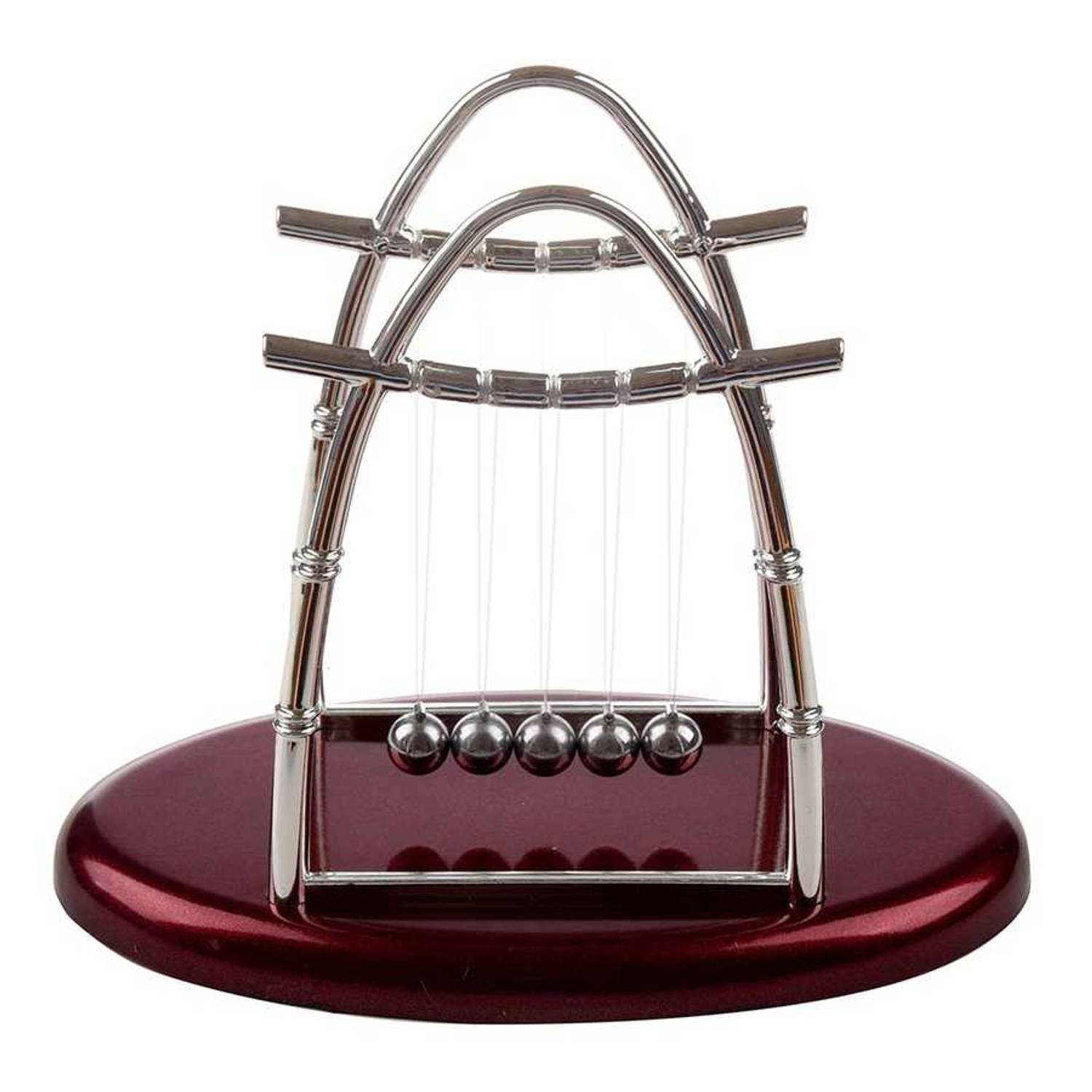 كرات توازن نيوتن بيضاوية كبيرة الحجم مع 5 كرة ضغط مثالية للهدايا في المناسبات الخاصة لأداء أفضل وتقوية التركيز