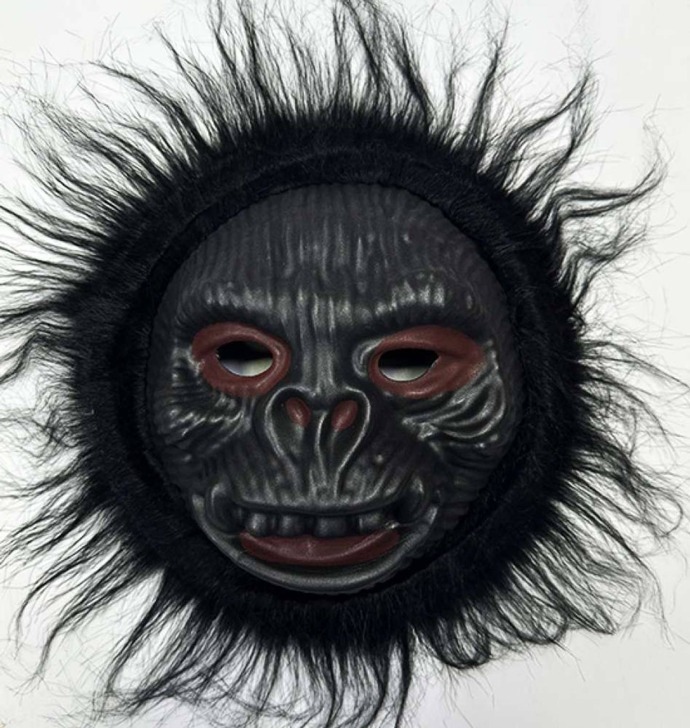 قناع أورانغوتان - قناع قرد - قناع غوريلا للكبار والأطفال باللون الأسود مصنوع من إيفا ناعم للتكيف الكامل على الوجه