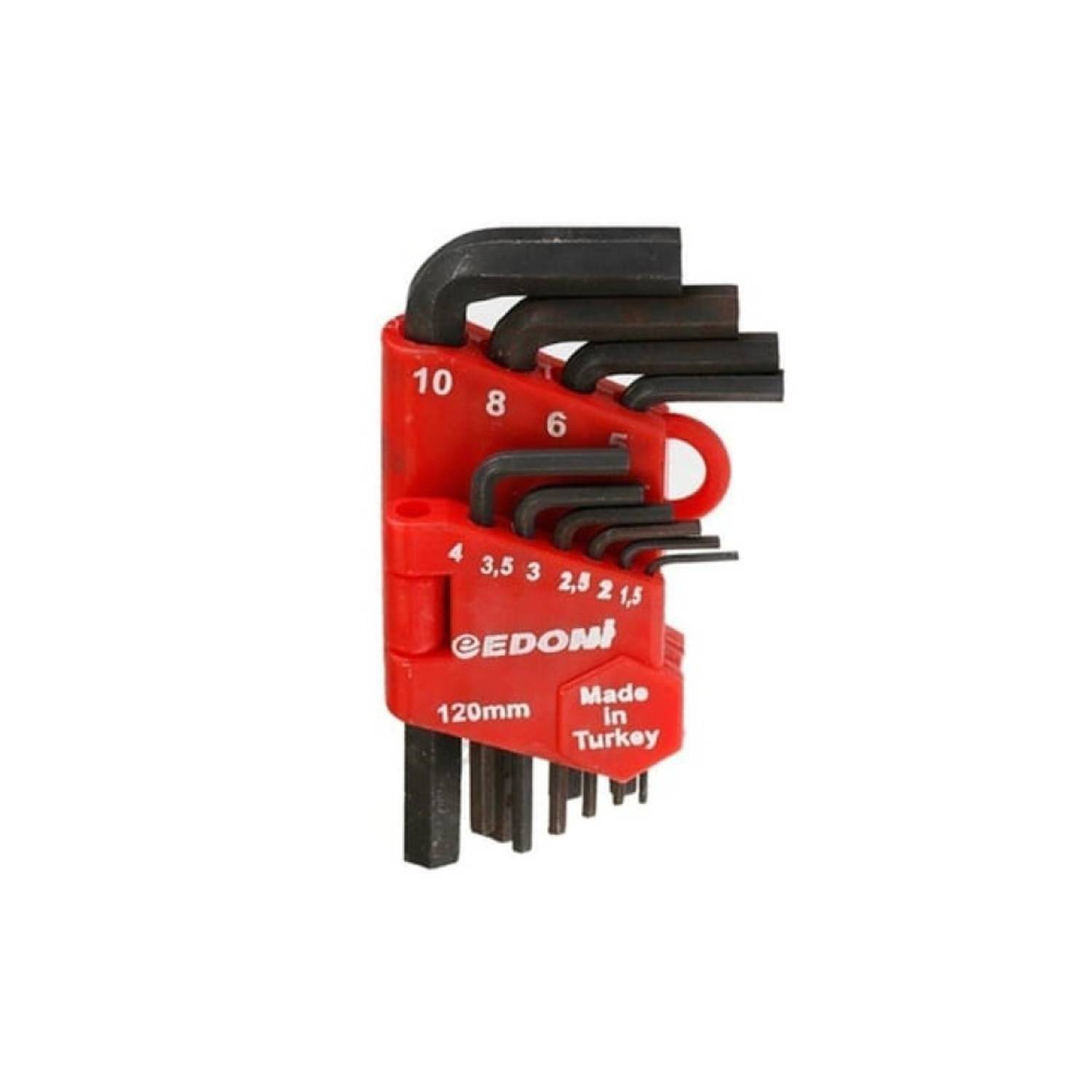 Набір гайкових ключів Edoni 120 мм, 10 предметів, чорний