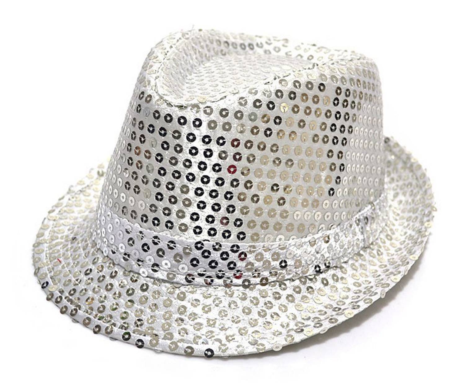 Детская шапка с пайетками серебристого цвета, размер 54, для игр и развлечений