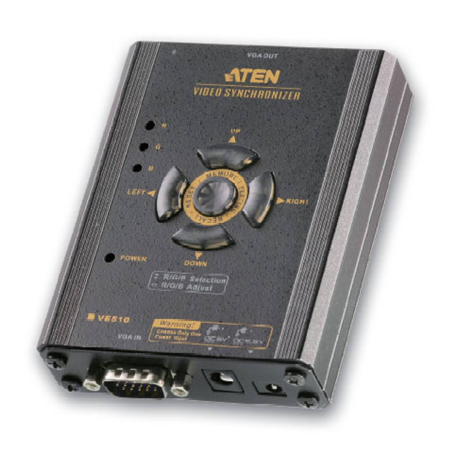 ATEN VE510 Video Synchronizer for VGA Monitors with Skew Equalization and Manual R/G/B Signal Adjustment
