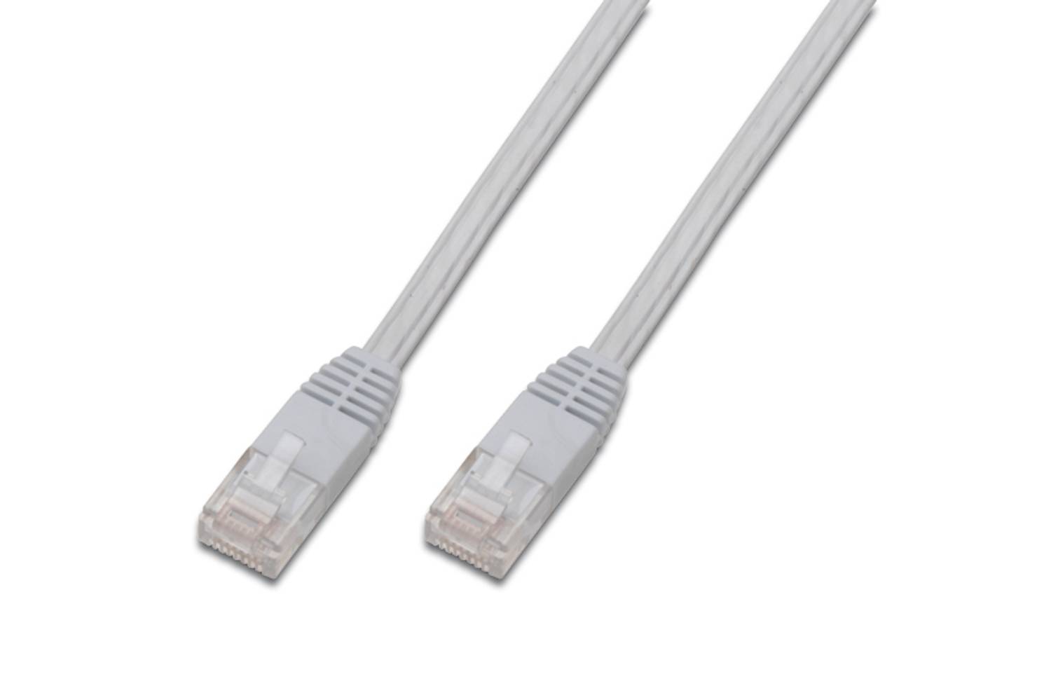 Digitus Flat Patch Cable, UTP, CAT 5E, 5 Meters, AWG 30/7, White Color RAL 9003