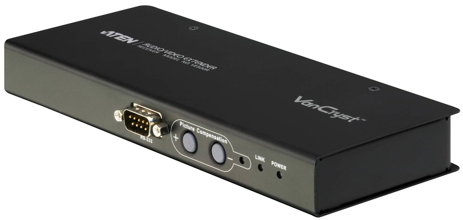 Cat 5 Ses / VGA Görüntü Sinyalı Uzatma Cihazı, Alıcı Ünitesi, 300