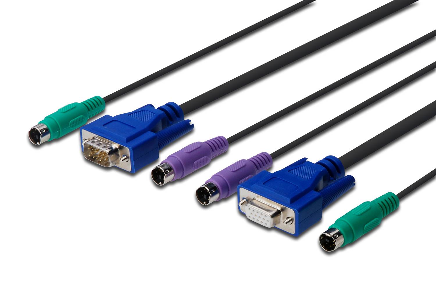 Octopus Cable for KVM (Keyboard/Video Monitor/Mouse), 1.80 meters