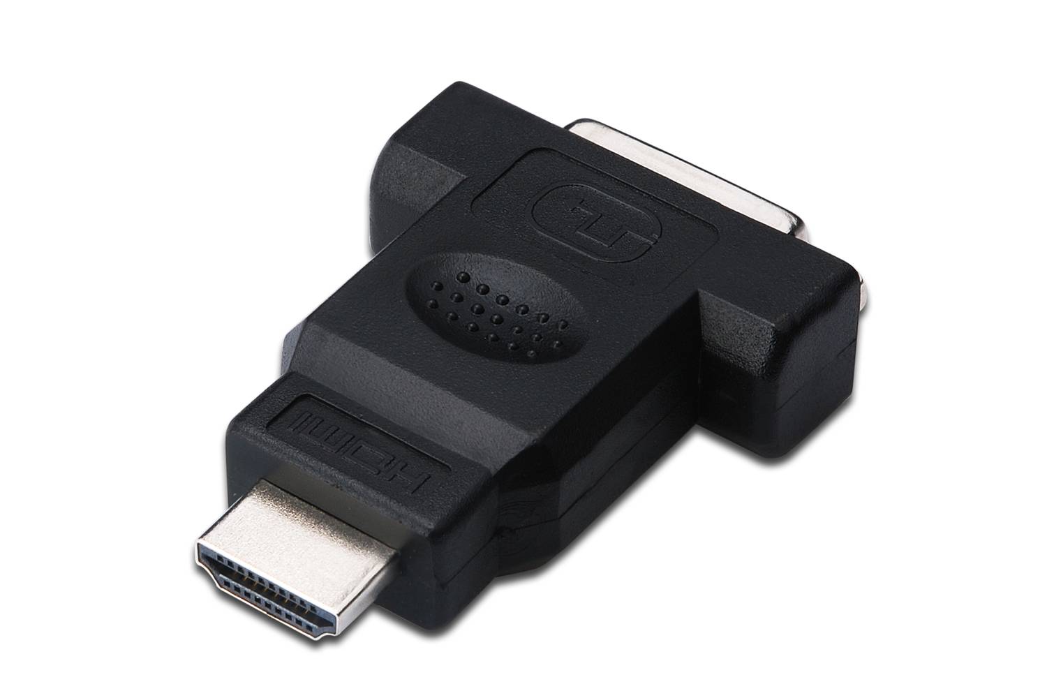 HDMI <-> DVI-I Adaptörü, HDMI Tip A (19) erkek - DVI-I (24 + 5) dişi, HDMI 1.3, siyah renk